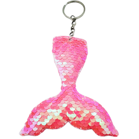 Pink Sequin Keyring