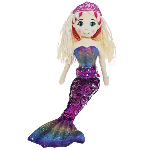 Rainbow Pink Mermaid Doll