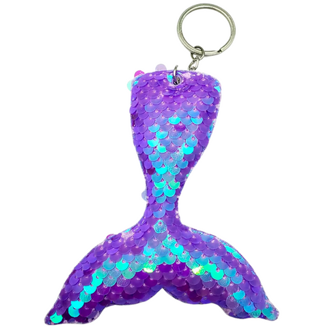 Light Purple Sequin Keyring