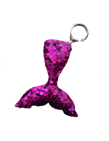 Dark purple/pink Sequin Keyring