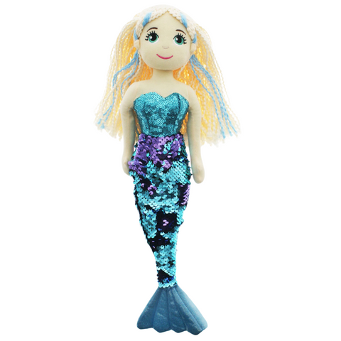 Blue Purple Mermaid Doll