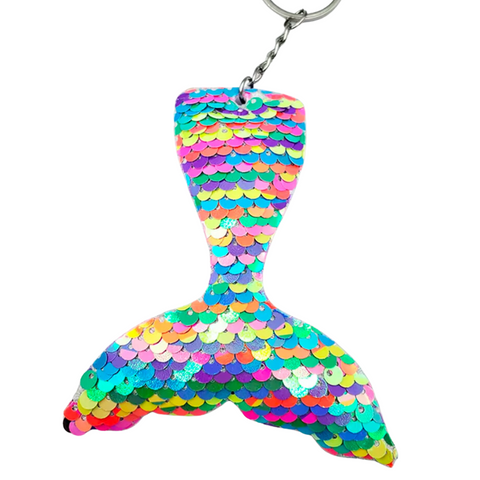 Rainbow Sequin Keyring