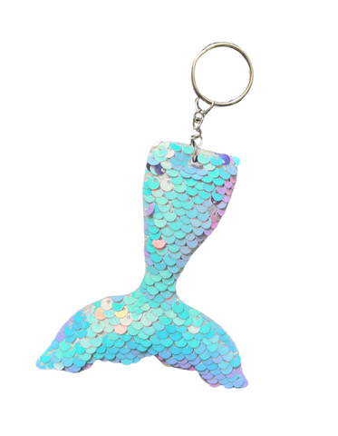 Light blue/Pink Sequin Keyring